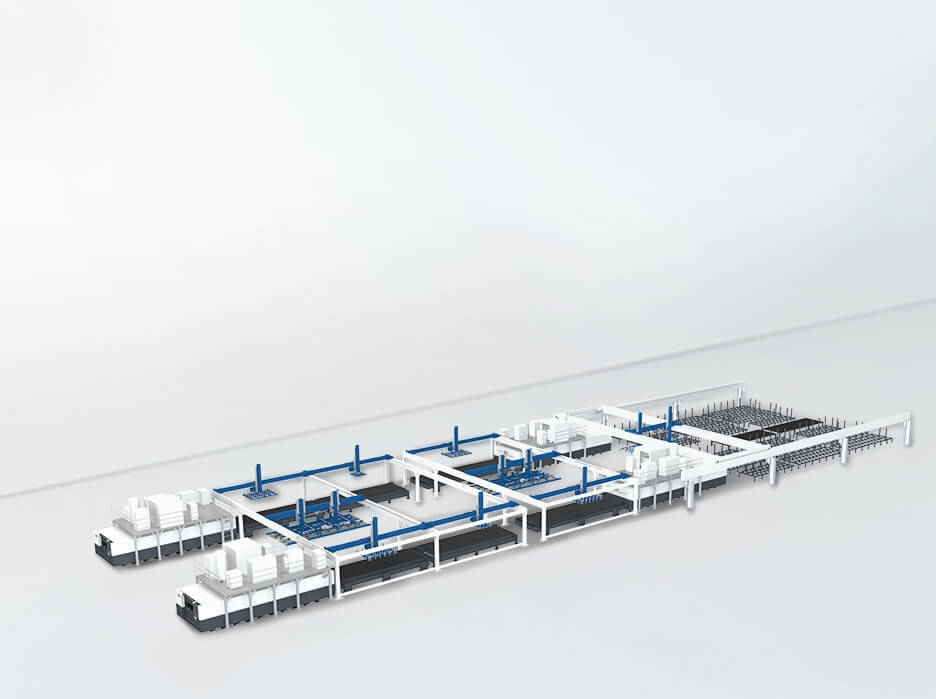 迅镭激光切割机_自动化产线